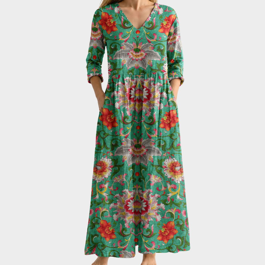 Chic Printed Maxi Dress