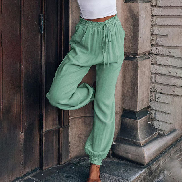 Kaeli – Elegant Pants with Drawstring