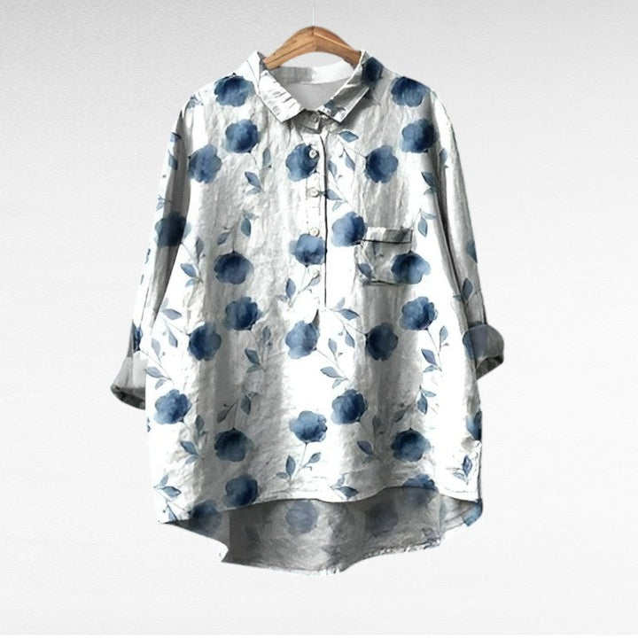 Kamil | Elegant Summer Linen Blouse