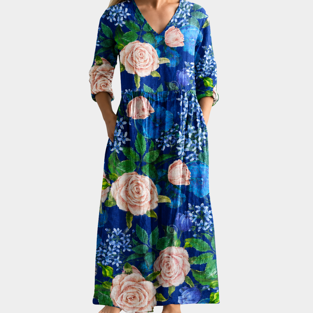 Midnight Rose Garden Dress