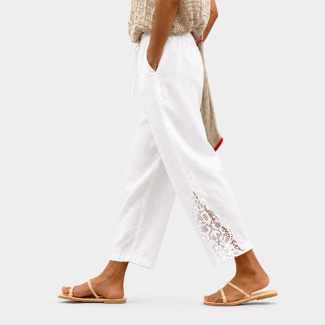 Coastal Lace Accent Pants