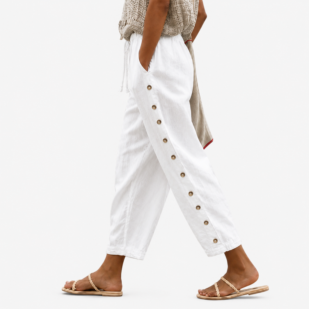 Seaside Charm Button Pants