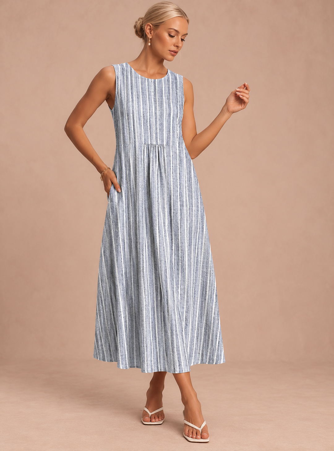 Comfortable Sleeveless Summer Dress