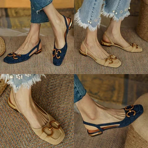 Bronwyn - Orthopaedic Leather Buckle Sandals