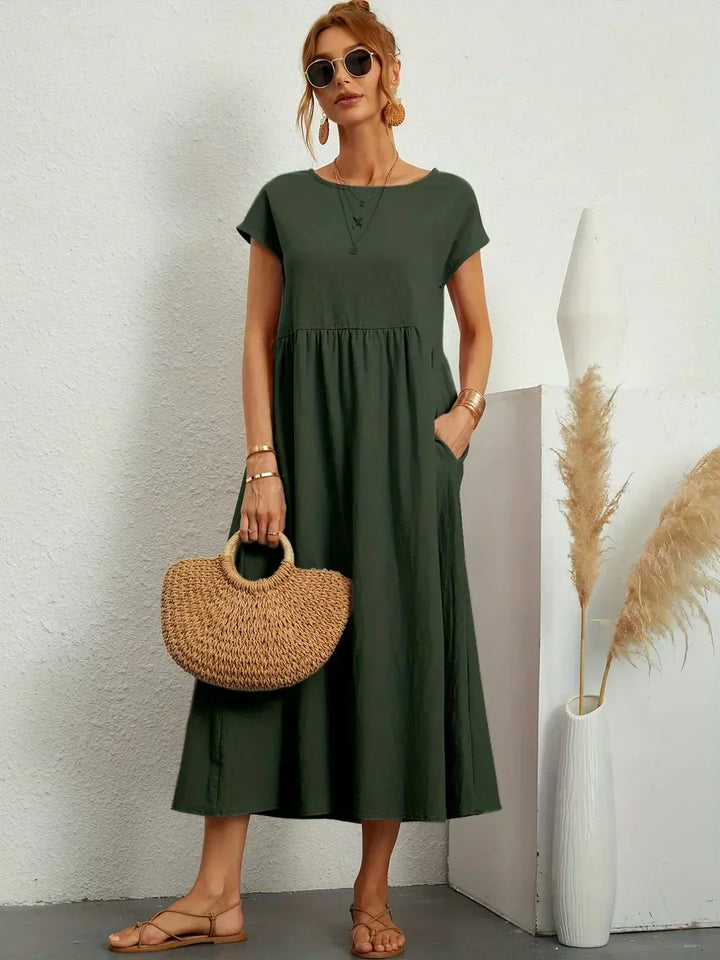 Ursina™ | Fluid Midi Dress