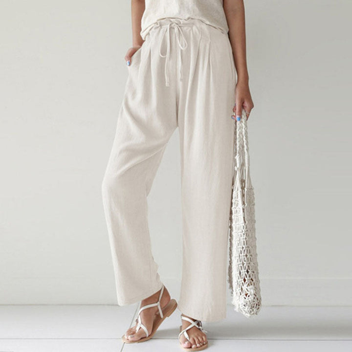 Vara - Relaxed Fit Pants with Drawstring