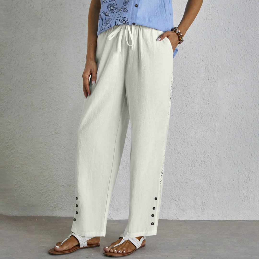 Shania - Relaxed Pants with Buttons