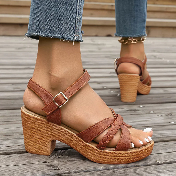 Jenna - Classic Mid-Heel Sandals