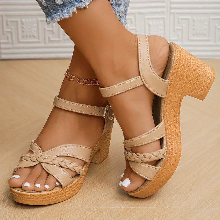 Jenna - Classic Mid-Heel Sandals