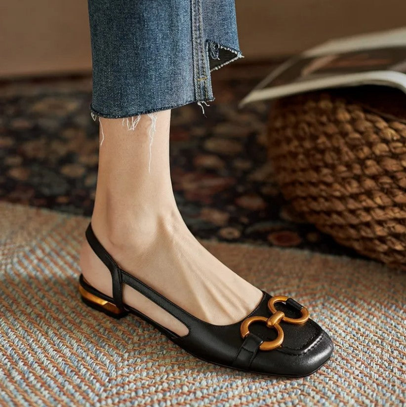 Bronwyn - Orthopaedic Leather Buckle Sandals