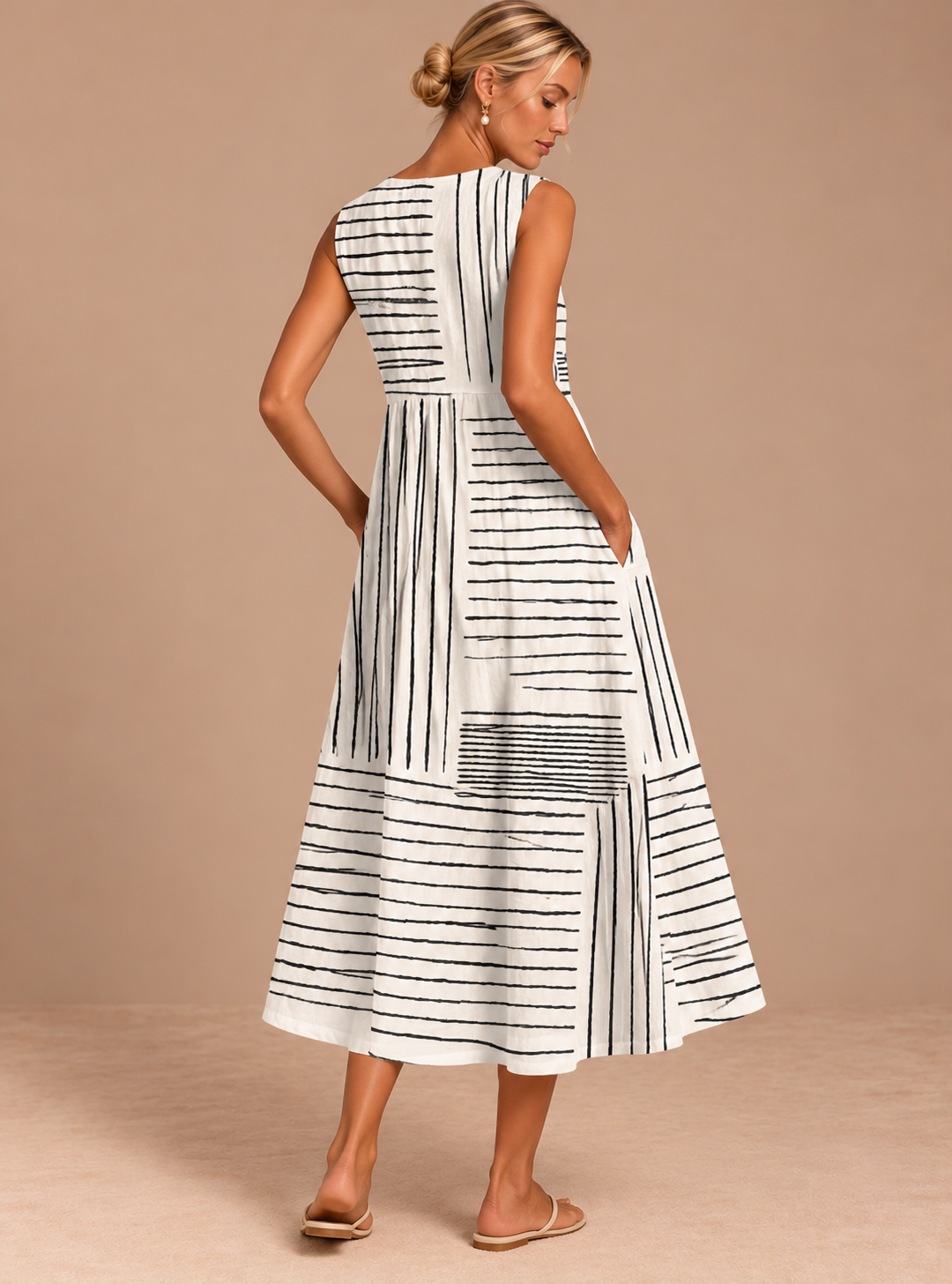 Rina™ Printed Midi Dress