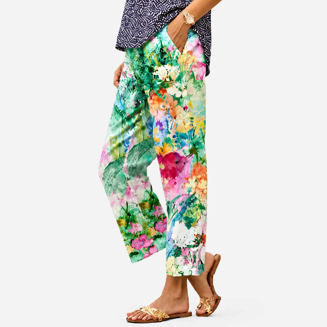 Blooming Garden Art Pants